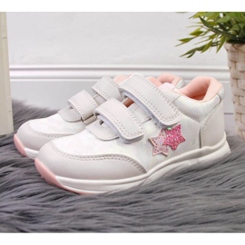 Pantofi sport American Club Jr AM874A alb 2