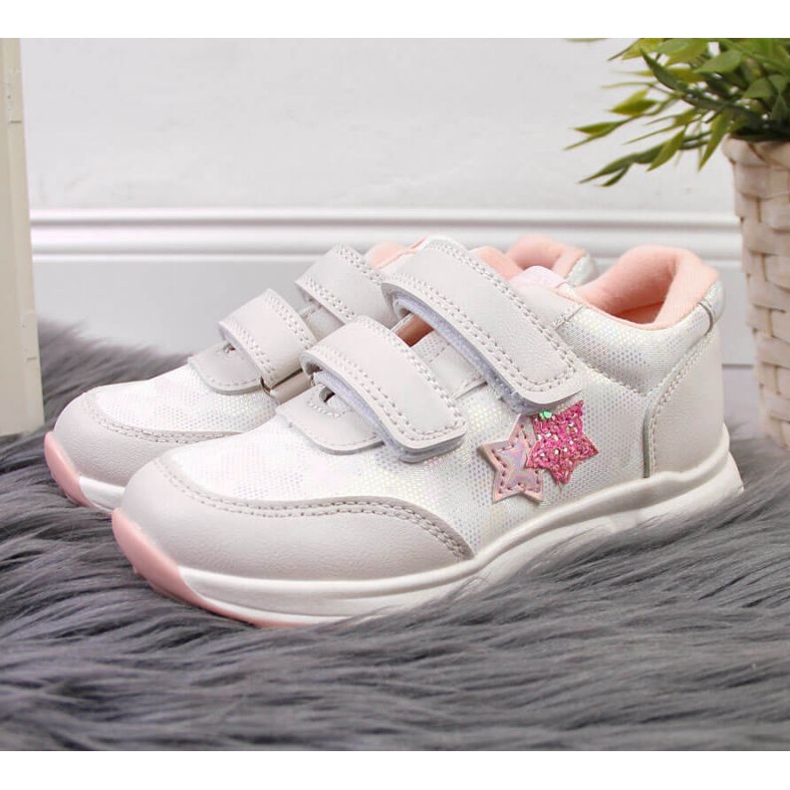 Pantofi sport American Club Jr AM874A alb 2