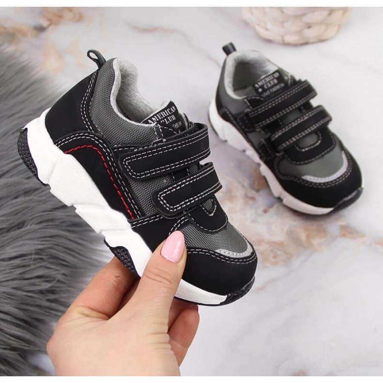 Pantofi sport American Club Jr AM876A negru 1