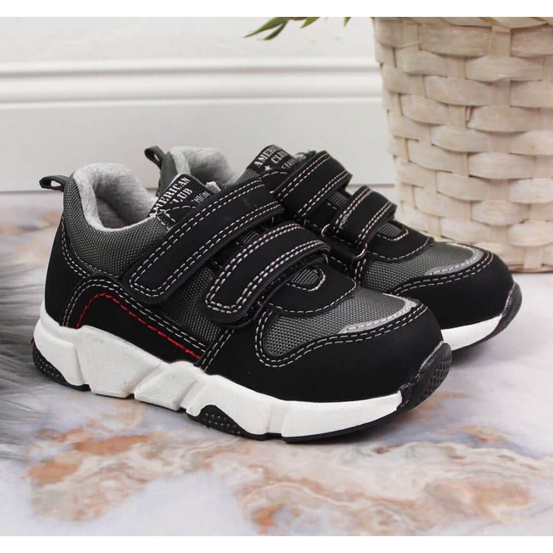 Pantofi sport American Club Jr AM876A negru 2