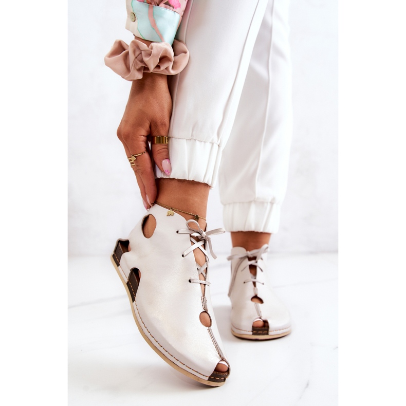 Maciejka 03426-25 Cizme din piele deschisă Bej deschis 1