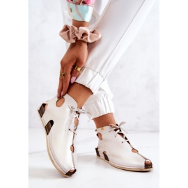 Maciejka 03426-25 Cizme din piele deschisă Bej deschis 2