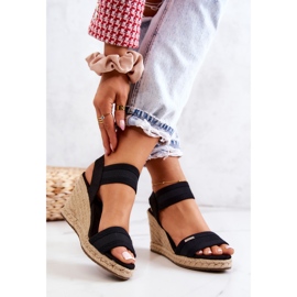 Sandale Damă On Wedge Big Star JJ274976 Negru 2