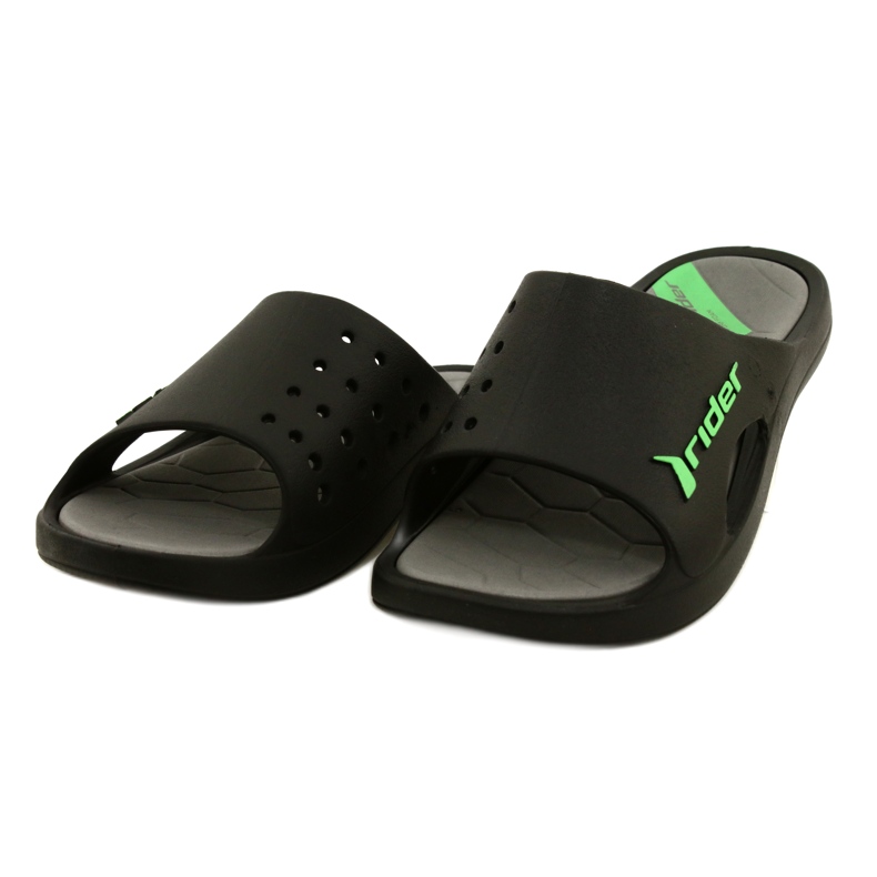 Papuci pentru bărbați Rider BAY X AD 83060 23899 Negru / Gri / Verde 2