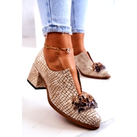 PA2 Tocuri Elegante De Piele Cu Decor Bej Delaver 3