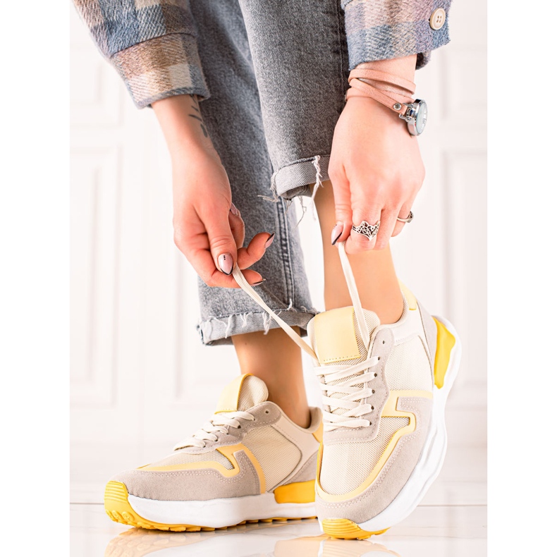 TRENDI Pantofi de sport bej 1