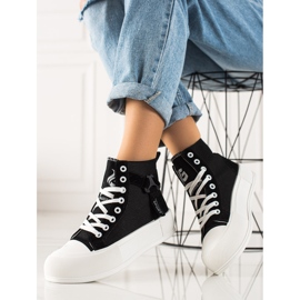 G2G/Good To Great Adidași înalți la modă negru 3