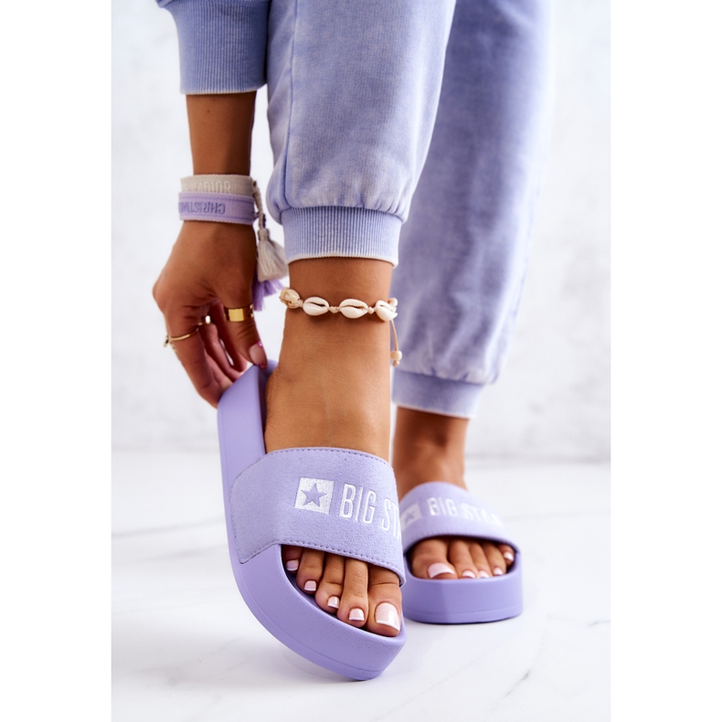 Papuci de cauciuc Big Star JJ274A265 Violet 1