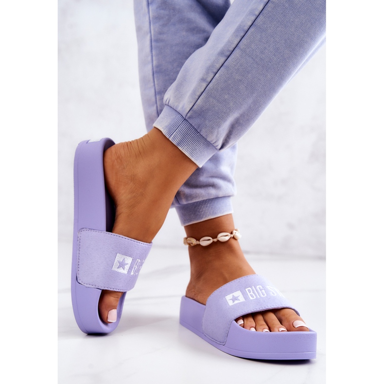Papuci de cauciuc Big Star JJ274A265 Violet 2