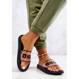 Papuci de damă Big Star JJ274639 Negri negru 2