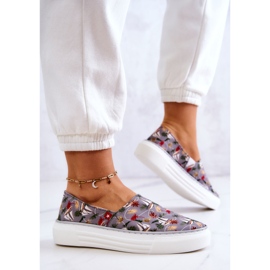Pantofi de damă Slip On Memory Foam Big Star JJ276015 Gri 3