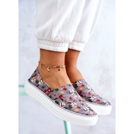 Pantofi de damă Slip On Memory Foam Big Star JJ276015 Gri 6