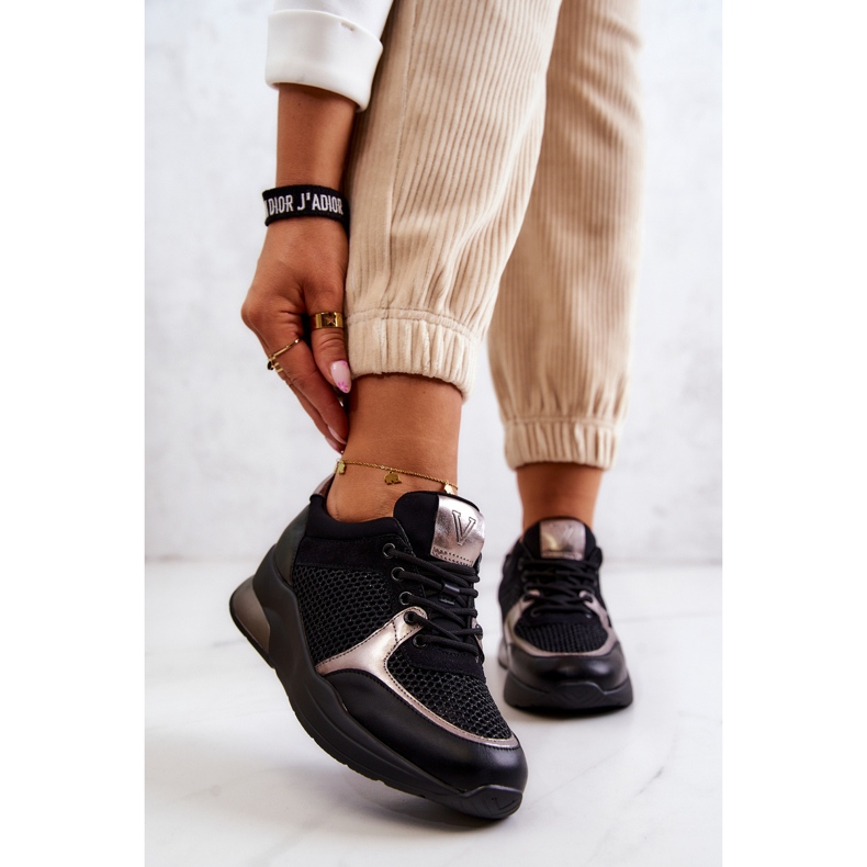 Vinceza Pantofi sport la modă Pantofi de damă negri Danielle negru 2