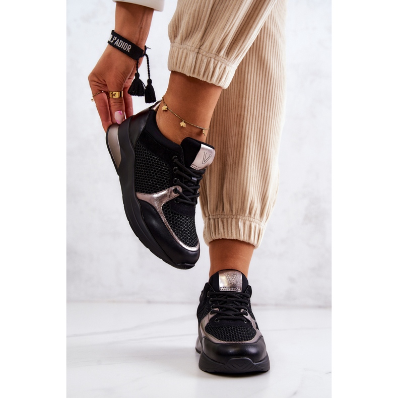 Vinceza Pantofi sport la modă Pantofi de damă negri Danielle negru 1