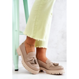 Pantofi dama piele Franjuri Maciejka 05497-04 Bej 7
