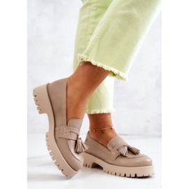 Pantofi dama piele Franjuri Maciejka 05497-04 Bej 3