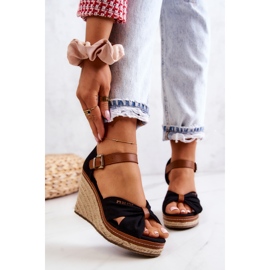 Sandale Damă On Wedge Big Star JJ274937 Negru 2