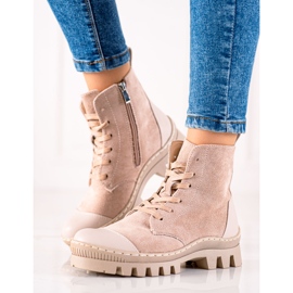 S. BARSKI Trappers de piele intoarsa S.BARSKI bej 1 S. BARSKI Trappers de piele intoarsa S.BARSKI bej 1