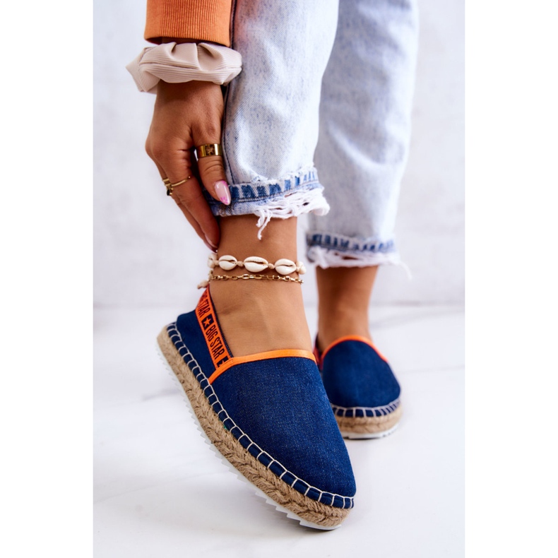 Espadrile cu slip-on Big Star JJ274877 Bleumarin albastru 1 Espadrile cu slip-on Big Star JJ274877 Bleumarin albastru 1