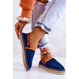 Espadrile cu slip-on Big Star JJ274877 Bleumarin albastru 2 Espadrile cu slip-on Big Star JJ274877 Bleumarin albastru 2