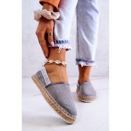 Espadrile cu slip-on Big Star JJ274876 Gri 1 Espadrile cu slip-on Big Star JJ274876 Gri 1