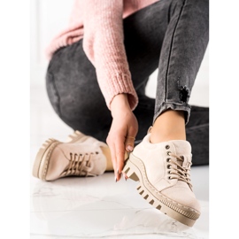 S. BARSKI Pantofi cu platformă S.BARSKI bej 2