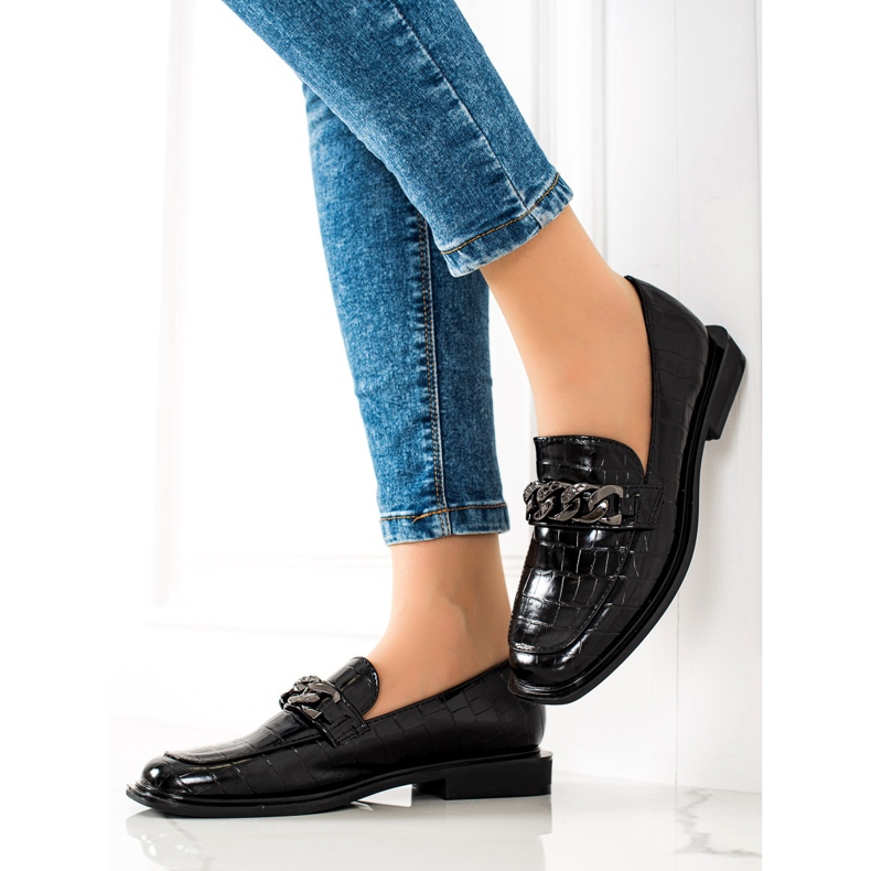 S. BARSKI Mocasini eleganti S.BARSKI negru 1