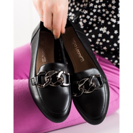 Mocasini eleganti Sergio Leone negru 1