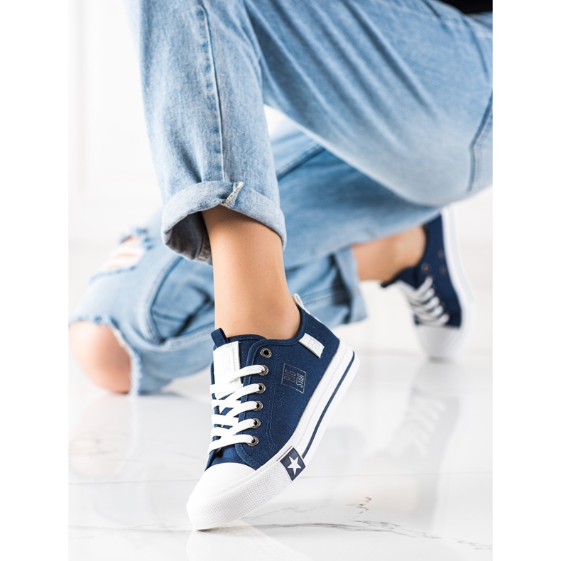 Pantofi de damă Big Star JJ274256 albastru marin albastru 1