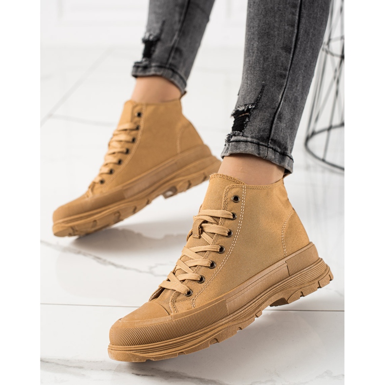 Forever Folie Pantofi Camel Pe Platformă maro 1