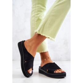Papuci dama Big Star JJ274721 Negri negru 2