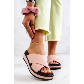 Papuci de damă Big Star JJ274722 Roz 1