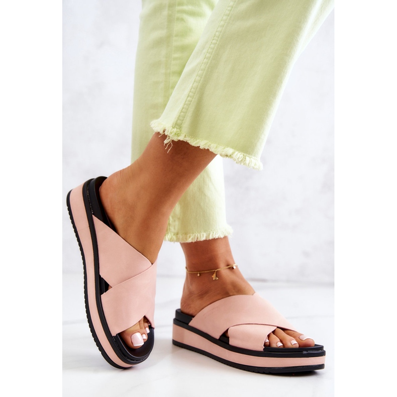 Papuci de damă Big Star JJ274722 Roz 2