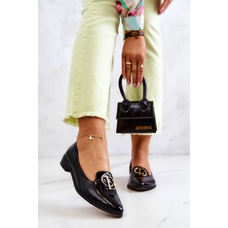 Mocasini lacuiti pentru dama Lordsy Nicole 2712/035 Negru 1