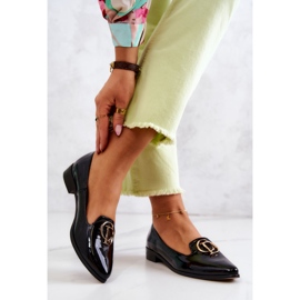 Mocasini lacuiti pentru dama Lordsy Nicole 2712/035 Negru 2