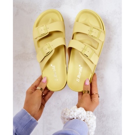 S.Barski Papuci Galben Corina Cauciuc Cu Catarama 1 S.Barski Papuci Galben Corina Cauciuc Cu Catarama 1