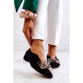 PA2 Pantofi eleganti din piele intoarsa cu decor McQueen negru 1