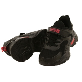NEWS Pantofi sport cu velcro pentru băieți Noutăți 22DZ32-4930 Negru 3