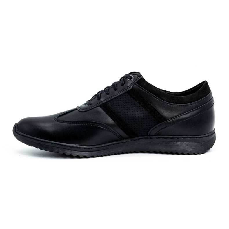 Polbut Pantofi casual bărbați din piele 2117P negru 1