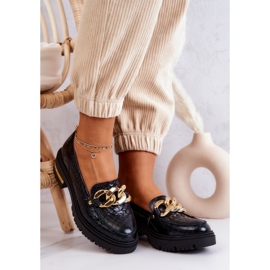 PA2 Mocasini de dama Mocasini din piele negri Mollie negru 1