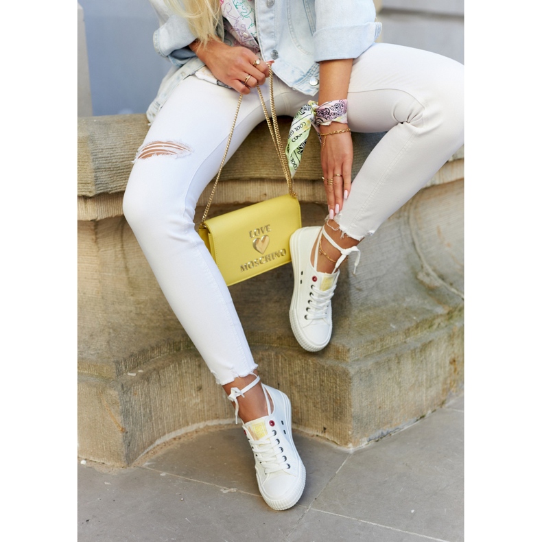 Pantofi de damă Big Star JJ274384 Alb 2