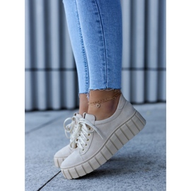 Lewski Shoes Pantofi din piele intoarsa Pantofi Lewski 3163 Bej deschis 2