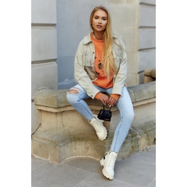 S.Barski Pantofi de damă Cizme Larina bej deschis 1