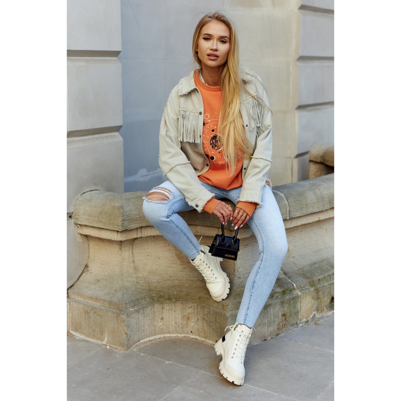 S.Barski Pantofi de damă Cizme Larina bej deschis 1