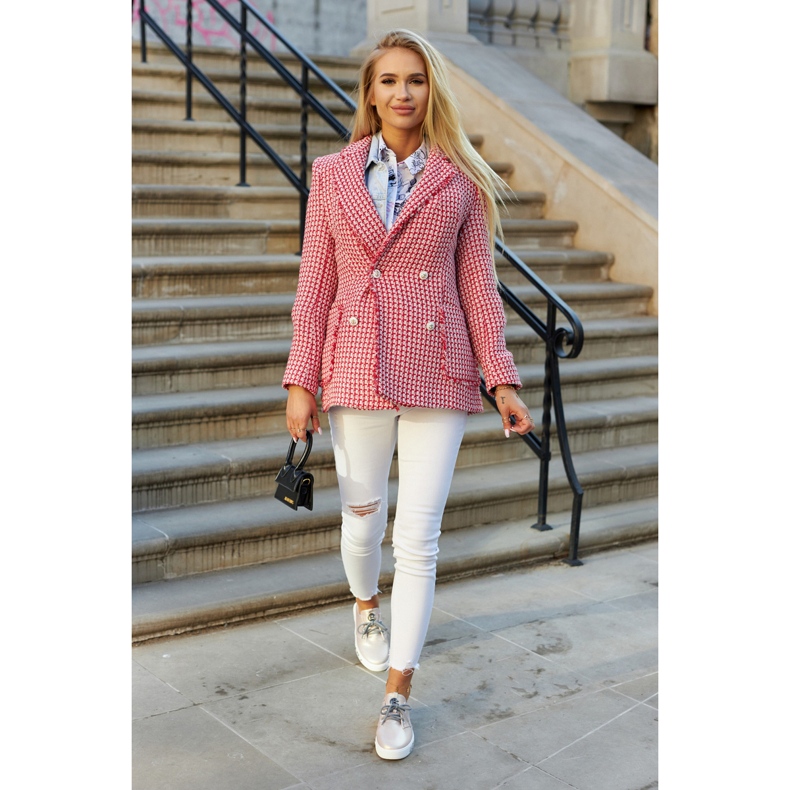 S.Barski Pantofi de damă din piele cu roz metalic Carrey bej 1