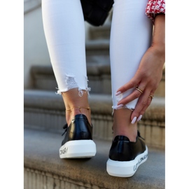 S.Barski Pantofi de damă din piele cu decor Carrey negru 2