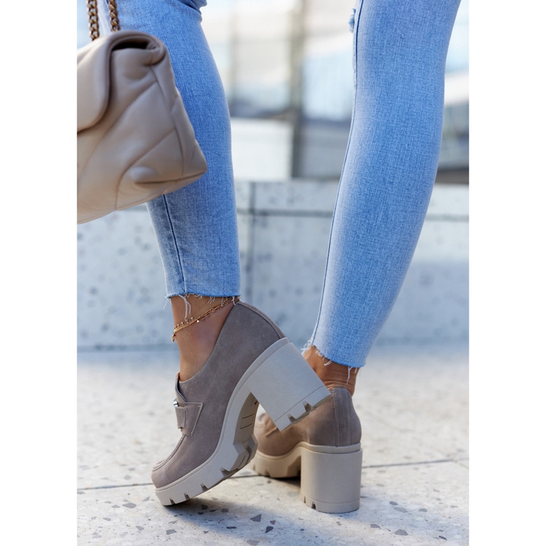 Lemar Pantofi eleganți pe un stâlp cu decor Harmell bej 2