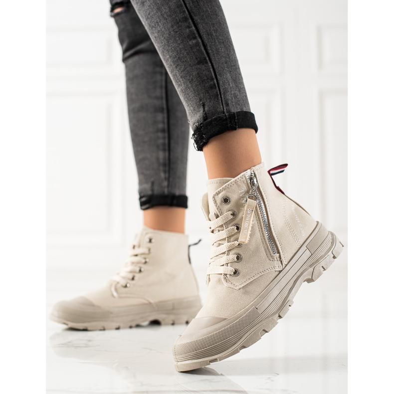 Sabatina Adidași cu fermoar bej 2