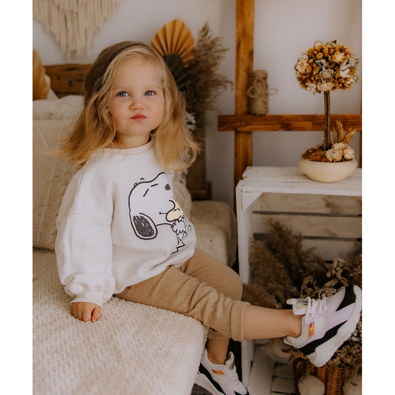 Pantofi sport pentru copii Adidași Negru-Violet Game Time alb 1