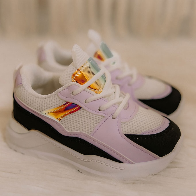 Pantofi sport pentru copii Adidași Negru-Violet Game Time alb 2